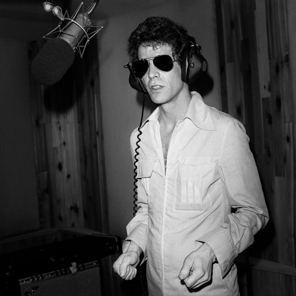 Lou Reed recording at The Record Plant, NYC, 1977 - Morrison Hotel Gallery