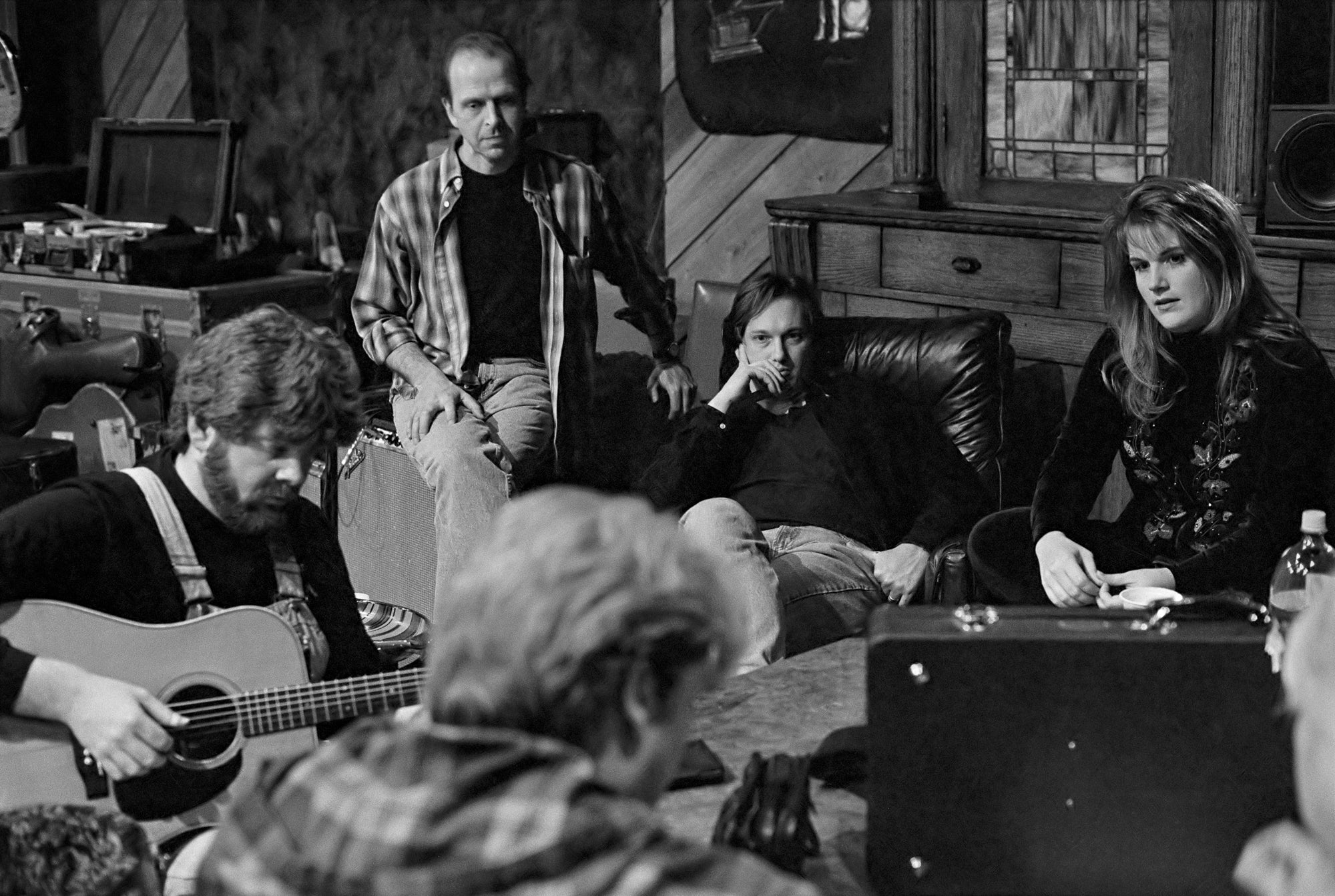 Mac McAnally, John Jennings, Jerry Douglas & Trisha Yearwood at Bradleys Barn, Mount Juliet, Tennessee, 1994 - Morrison Hotel Gallery