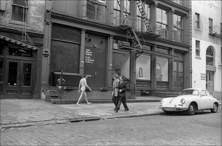 Man Walking Down West Broadway, SoHo, NYC - Morrison Hotel Gallery