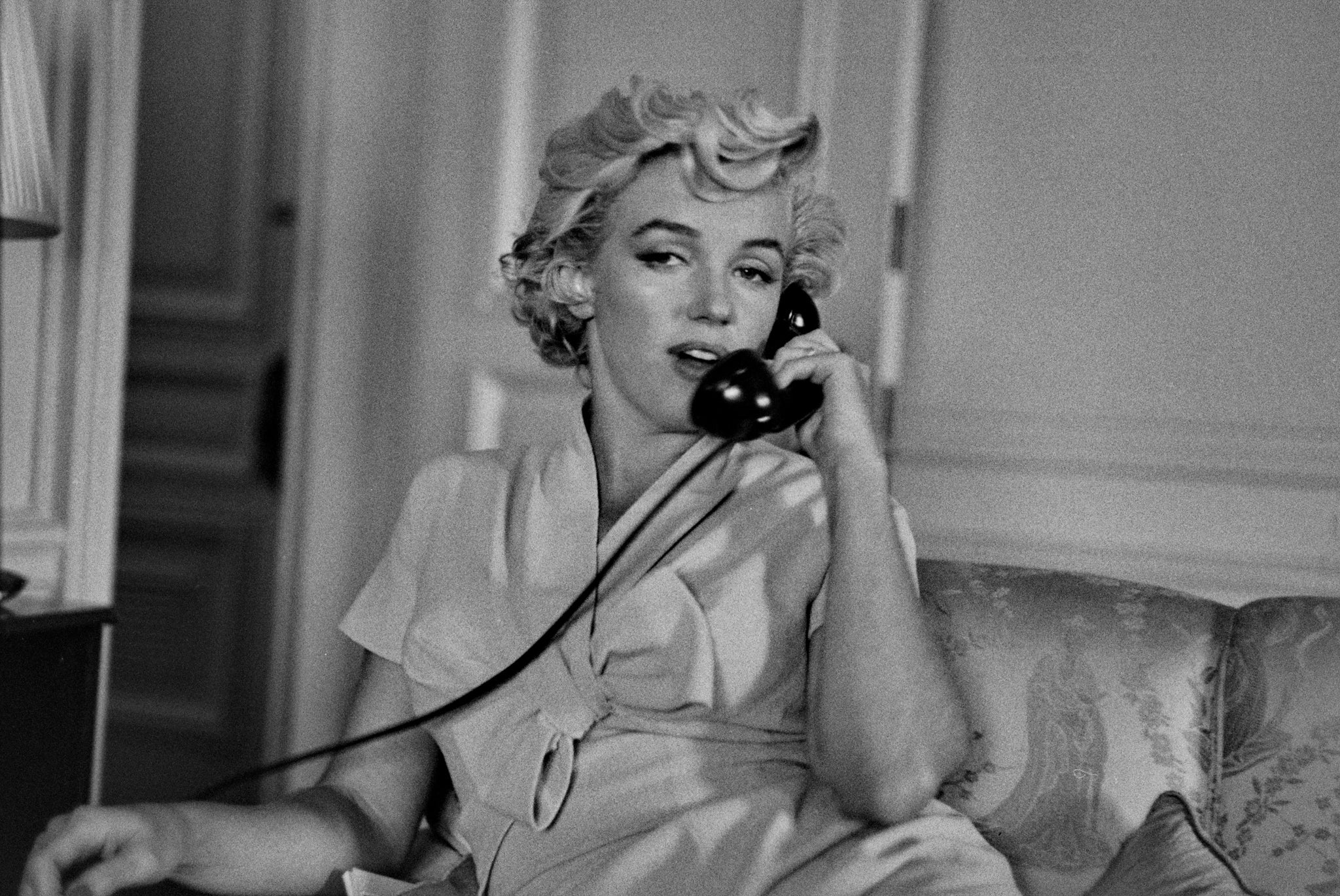 Marilyn Monroe, Phone Call, Hotel Room, 1954 - Morrison Hotel Gallery