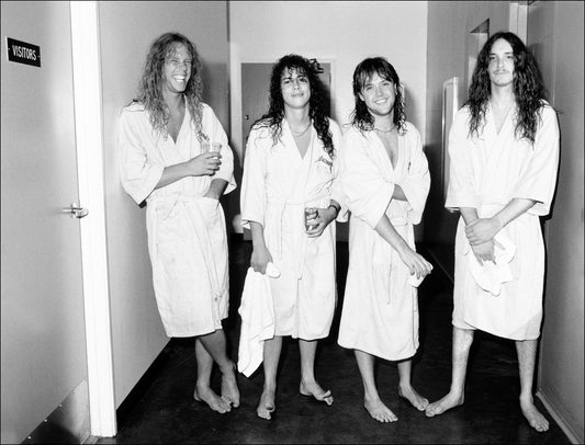 Metallica in robes, Damage, Inc. Tour, 1986 - Morrison Hotel Gallery