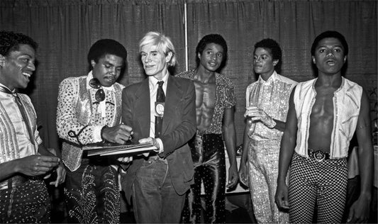 Michael Jackson and the Jackson 5 with Andy Warhol 1981 - Morrison Hotel Gallery