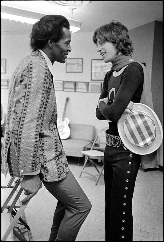 Mick Jagger and Chuck Berry 1969 - Morrison Hotel Gallery