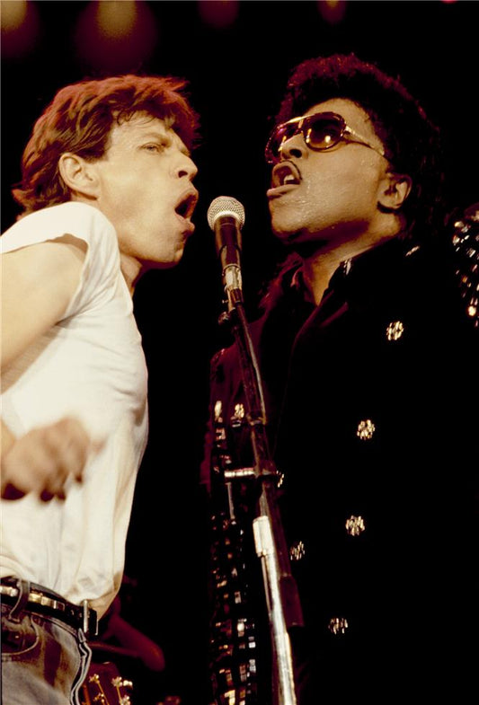 Mick Jagger and Little Richard, Rock and Roll Hall of Fame, 1989 - Morrison Hotel Gallery