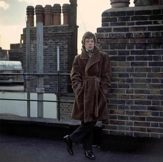 Mick Jagger, on roof - Morrison Hotel Gallery
