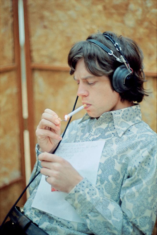 Mick Jagger, Smoking - Color - Morrison Hotel Gallery