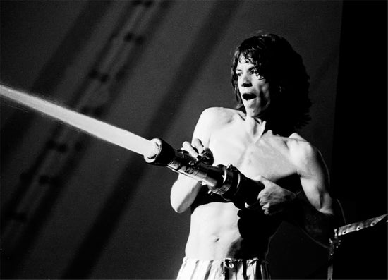 Mick Jagger sprays audience, Dallas, 1980 - Morrison Hotel Gallery