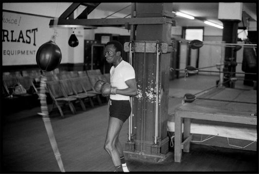 Miles Davis at Gleason's Gym, NYC, 1970 - Morrison Hotel Gallery