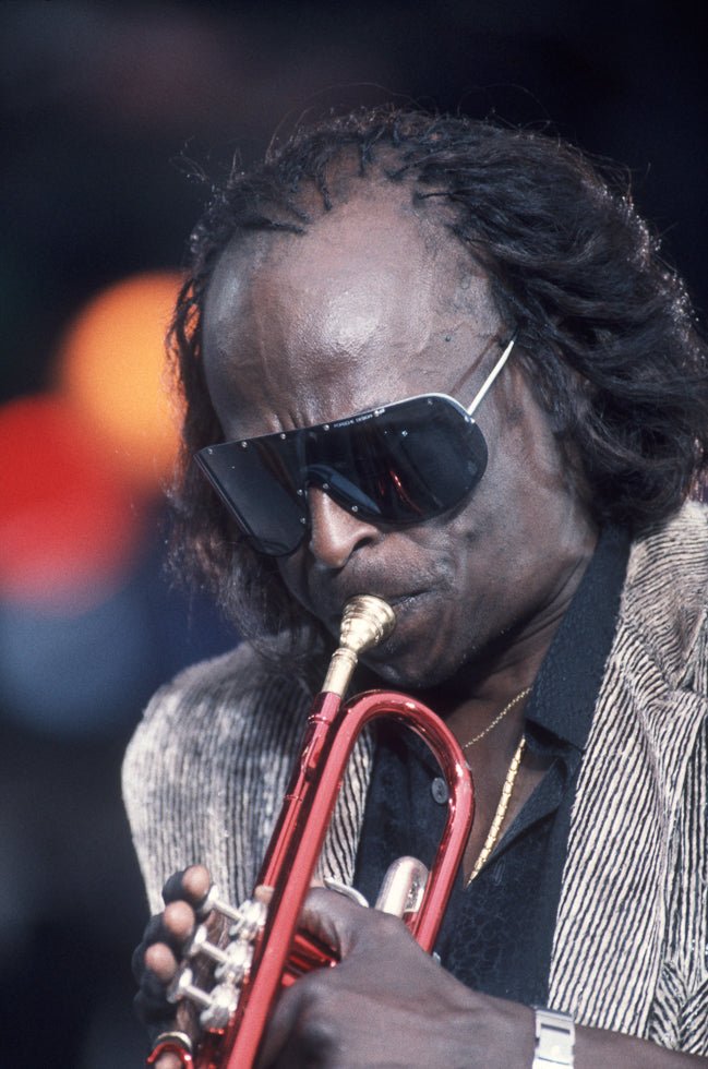 Miles Davis performing at 'A Conspiracy of Hope' Concert, Giants Stadium, NJ, 1986 - Morrison Hotel Gallery