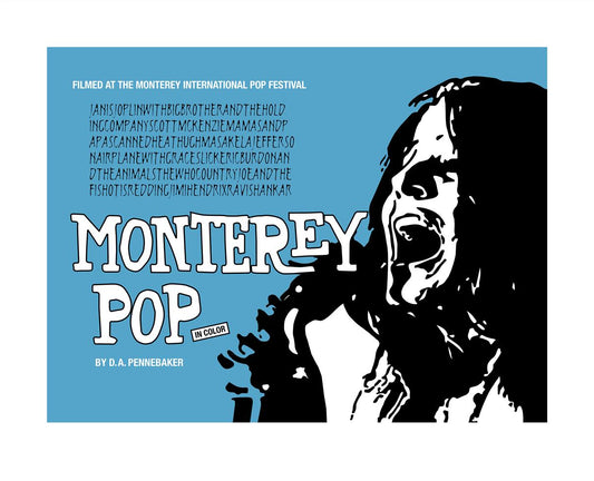 Monterey Pop 50th Anniversary Poster (blue) - Morrison Hotel Gallery