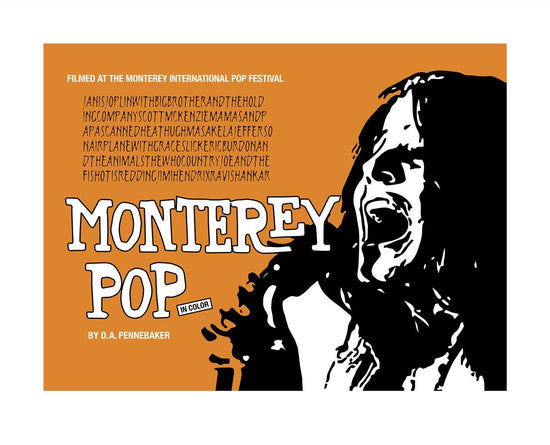 Monterey Pop 50th Anniversary Poster (orange) - Morrison Hotel Gallery