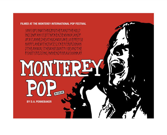 Monterey Pop 50th Anniversary Poster (red) - Morrison Hotel Gallery