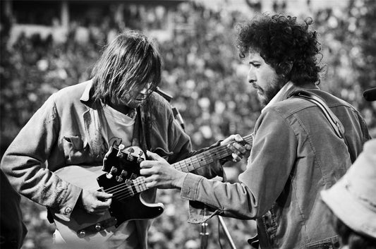 Neil Young and Bob Dylan, Kezar Stadium SNACK Sunday, March 23, 1975 - Morrison Hotel Gallery