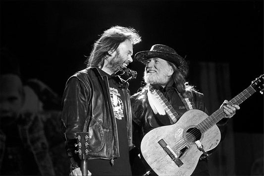 Neil Young and Willie Nelson, Farm Aid, Ames, Iowa, 1993 - Morrison Hotel Gallery