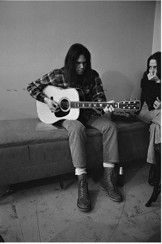 Neil Young Backstage with Kate Taylor, Los Angeles, 1971 - Morrison Hotel Gallery