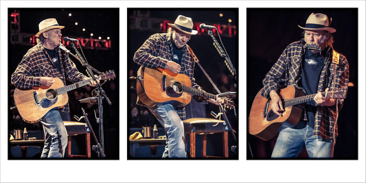 Neil Young, Triptych, Shoreline Amphitheater, Mountain View, CA, 2011 - Morrison Hotel Gallery
