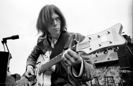 Neil Young, 'White Falcon,' Balboa Stadium, San Diego, CA, 1969 - Morrison Hotel Gallery