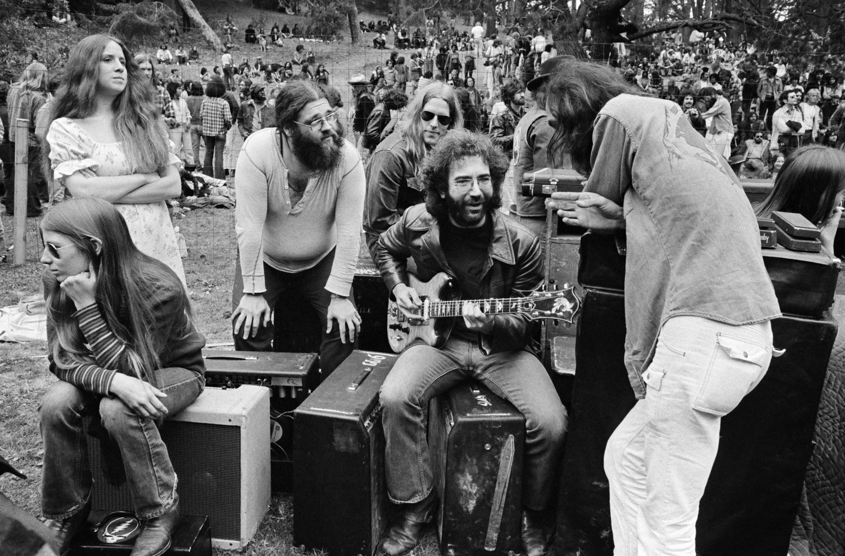 New Riders of the Purple Sage with Jerry Garcia, Marin County, CA, August 21, 1974. - Morrison Hotel Gallery