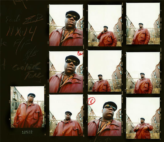 Notorious B.I.G. Contact Sheet #2, Brooklyn NY, 1994 - Morrison Hotel Gallery