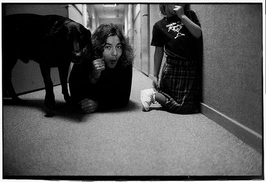 Pearl Jam, Eddie Vedder with dog - Morrison Hotel Gallery