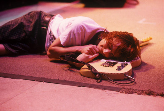 Pearl Jam, Mike McCready, Sleeping on Guitar - Morrison Hotel Gallery