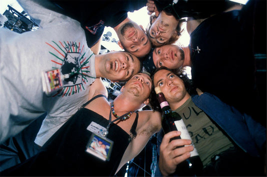 Pearl Jam, Pre-Show Circle, Rome, 1993 - Morrison Hotel Gallery