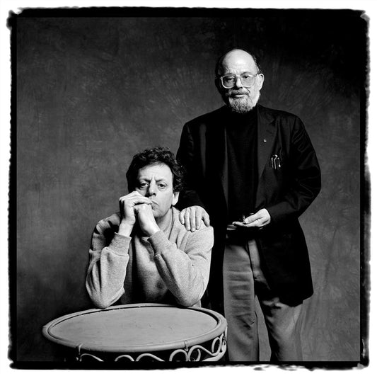 Philip Glass and Allen Ginsberg, Turin, 1992 - Morrison Hotel Gallery