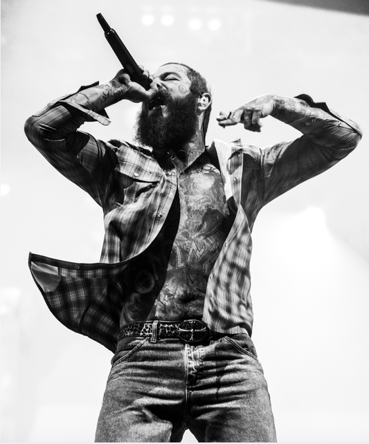 Post Malone, On Stage No. 4, B&W - Morrison Hotel Gallery