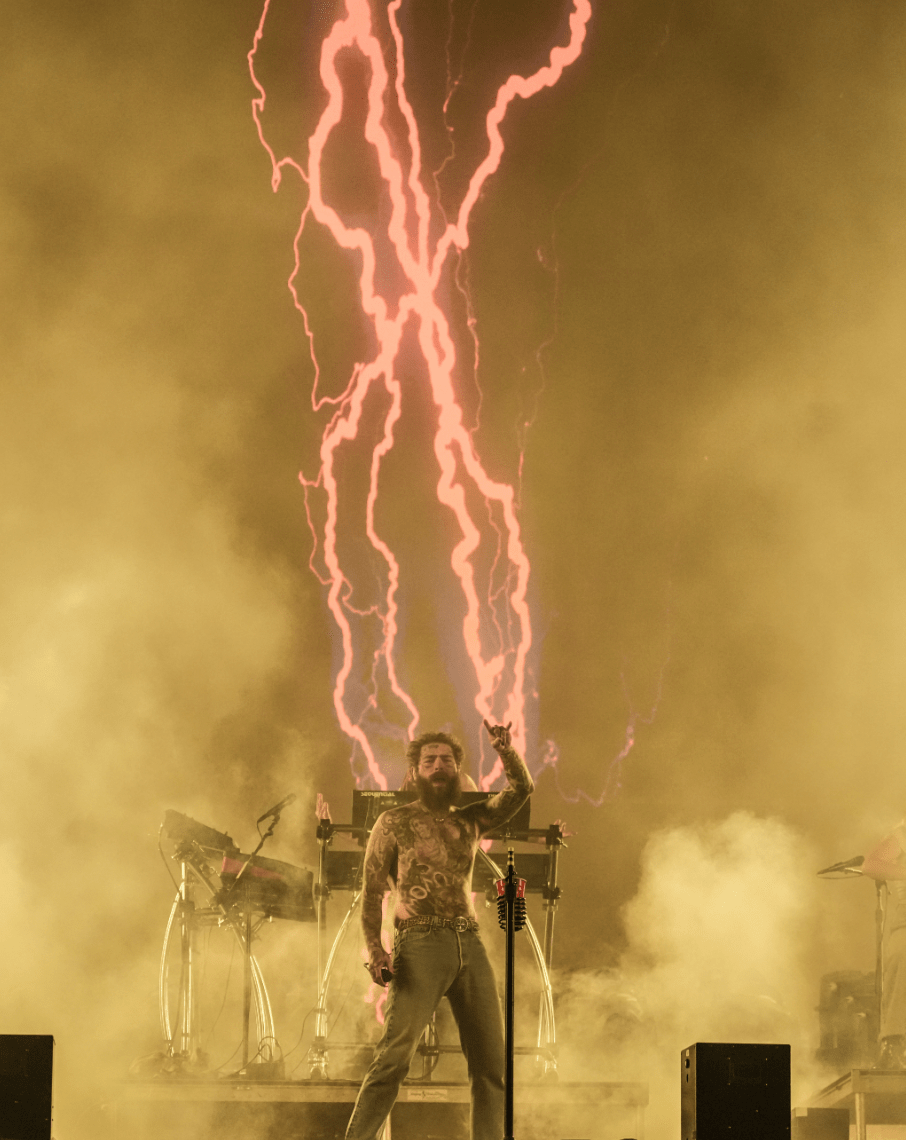 Post Malone, Performing, Lightning Strike - Morrison Hotel Gallery