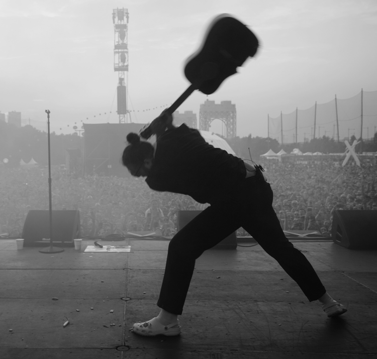 Post Malone, Smashing Guitar on Stage - Morrison Hotel Gallery