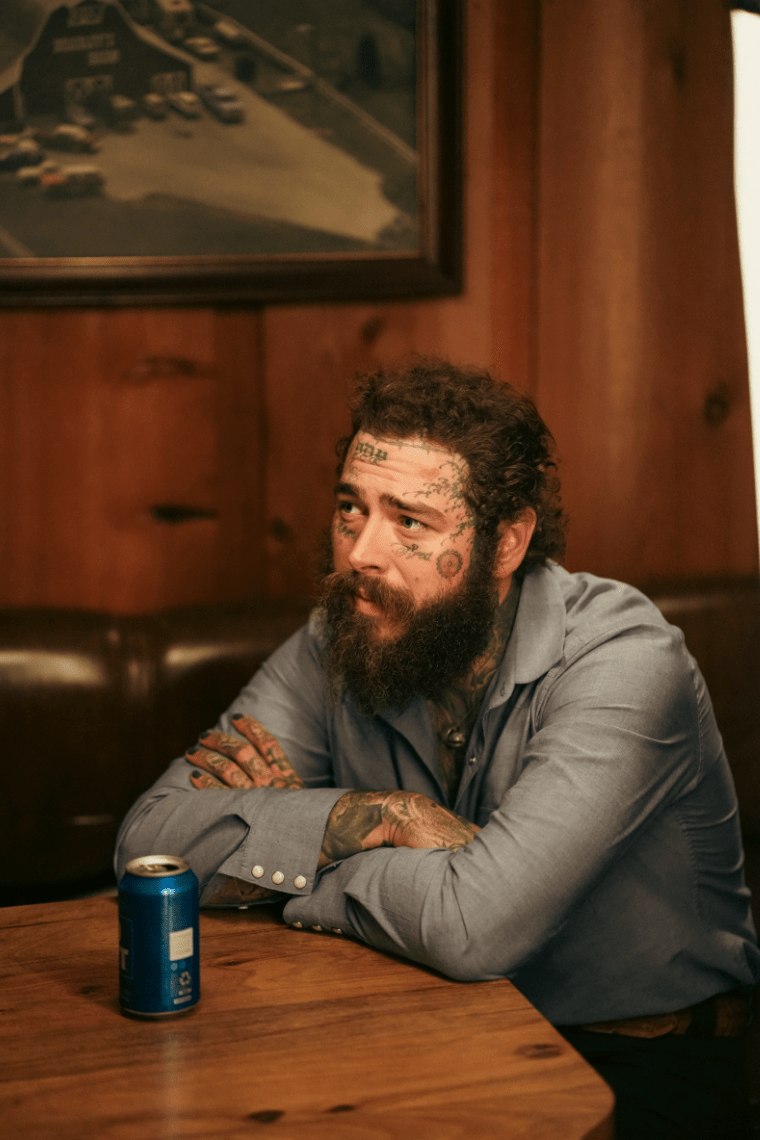 Post Malone, with Beer - Morrison Hotel Gallery