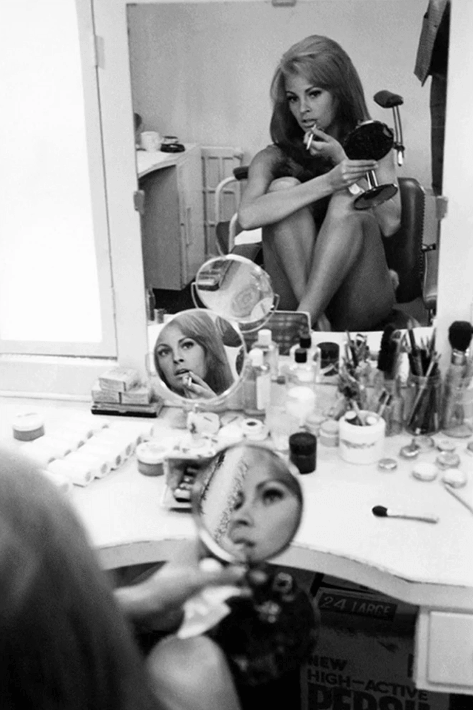 Raquel Welch in hair and makeup, 1966 - Morrison Hotel Gallery
