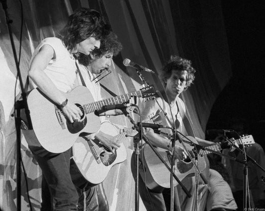 Ron Wood, Bob Dylan, Keith Richards, Philadelphia, PA, 1985 - Morrison Hotel Gallery
