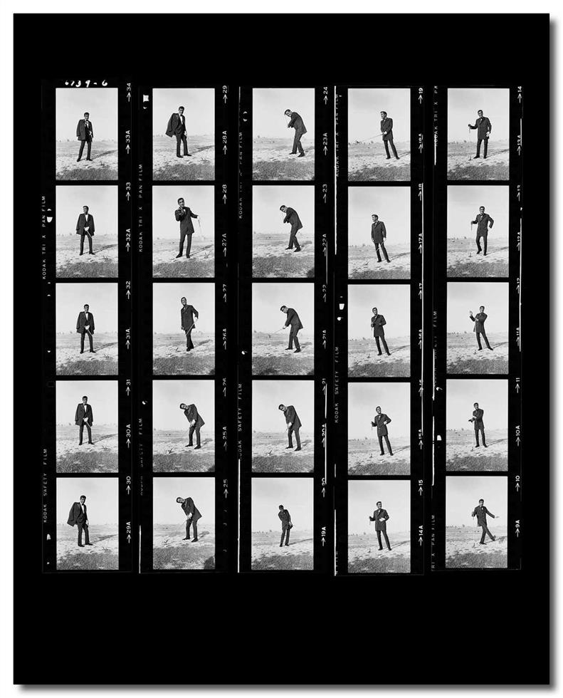 Sammy Davis Jr. Golfing, Contact Sheet - Morrison Hotel Gallery