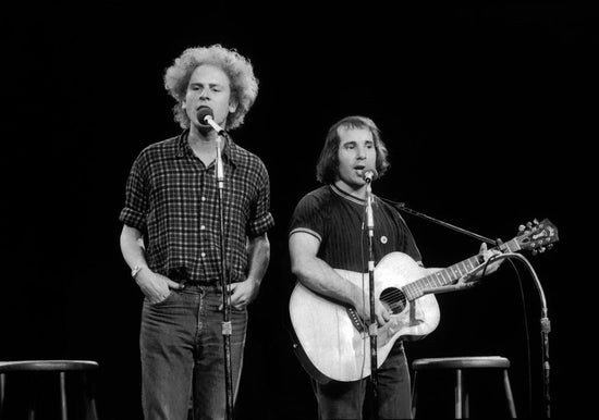 Simon and Garfunkel at Madison Square Garden in 1972. Lynn Goldsmith / Morrison Hotel Gallery.
