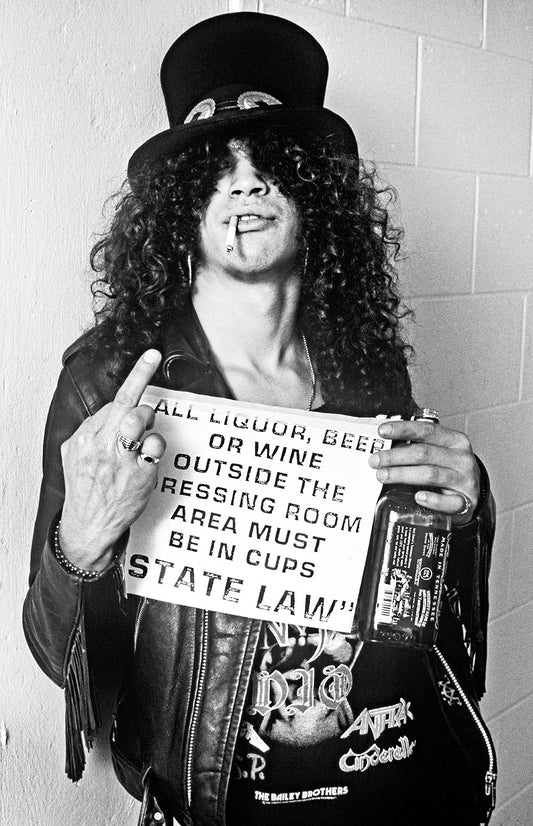 Slash (sign) Guns N’ Roses, Appetite for Destruction Tour, FL, 1987 - Morrison Hotel Gallery