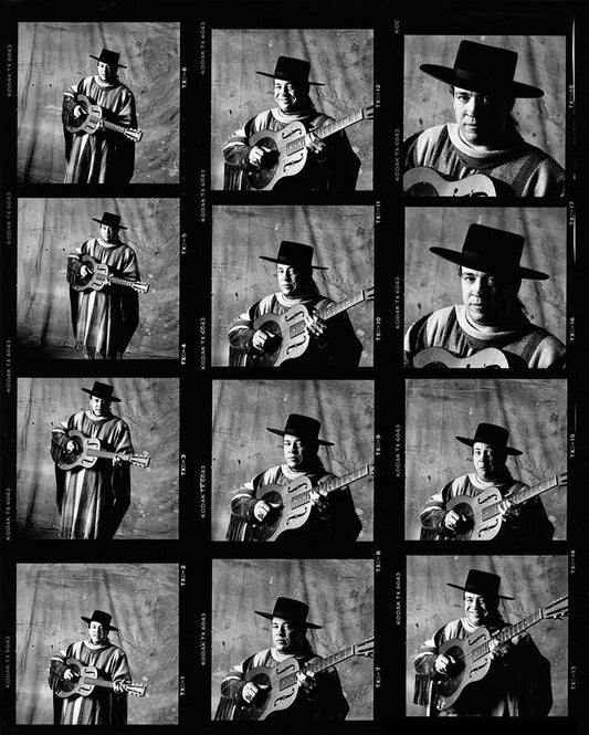 Stevie Ray Vaughan Contact Sheet, In Step, Austin, Texas, 1989 - Morrison Hotel Gallery