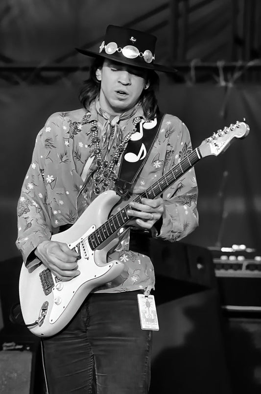 Stevie Ray Vaughan Performing with Eyes Closed, 1983 - Morrison Hotel Gallery