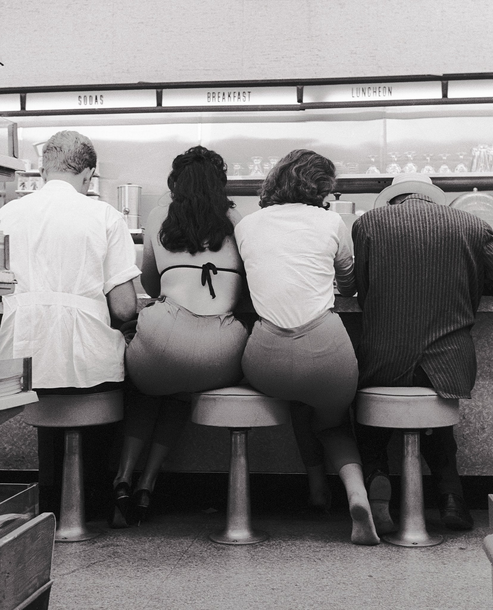 Susan and Dorita at Lee Drugs, Hollywood and Highland, Los Angeles, 1961 - Morrison Hotel Gallery