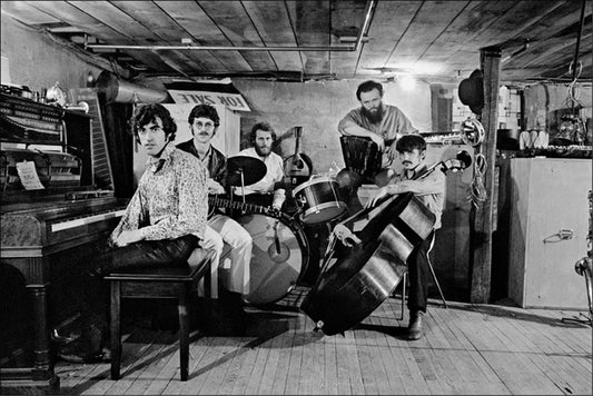 The Band, basement of Rick Danko’s Zena Rd. home, Woodstock, 1969 - Morrison Hotel Gallery