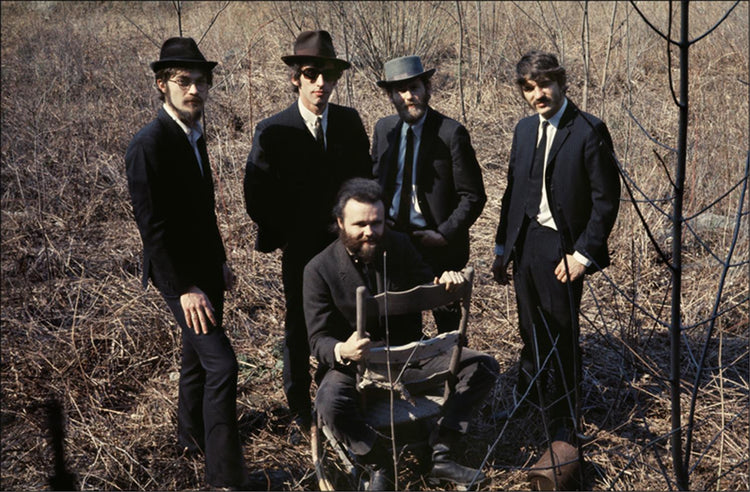 The Band, outtake from Music From Big Pink shoot, West Saugerties, NY, 1968. - Morrison Hotel Gallery