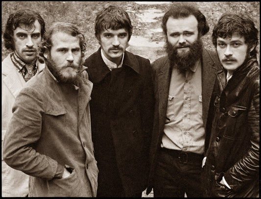 The Band, The Band album cover photo, John Joy Road, Zena, Woodstock, NY, 1969. - Morrison Hotel Gallery