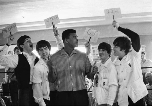 The Beatles and “The Greatest”, Cassius Clay (Muhammad Ali), 1964. - Morrison Hotel Gallery