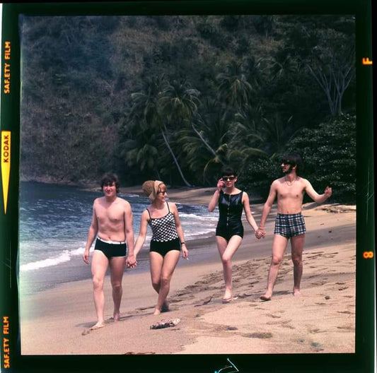 The Lennon's and Starkeys stroll the beaches of Trinidad, 1966 - Morrison Hotel Gallery