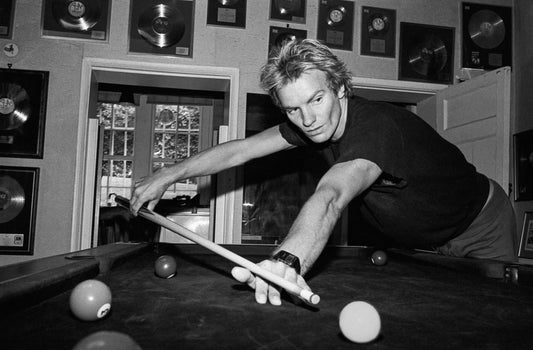 The Police, Sting, Playing Pool, 1982 - Morrison Hotel Gallery