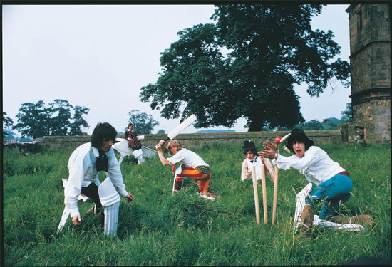 The Rolling Stones Playing Cricket, Beggars Banquet, Swarkestone Hall Pavilion, Derbyshire, England, 1968 - Morrison Hotel Gallery