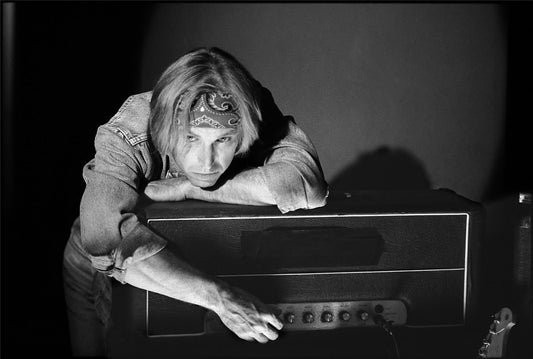 Tom Petty, behind amp, Hollywood, CA, 1989 - Morrison Hotel Gallery