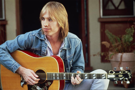 Tom Petty, playing his Gibson Dove guitar, Studio City, 1979 - Morrison Hotel Gallery