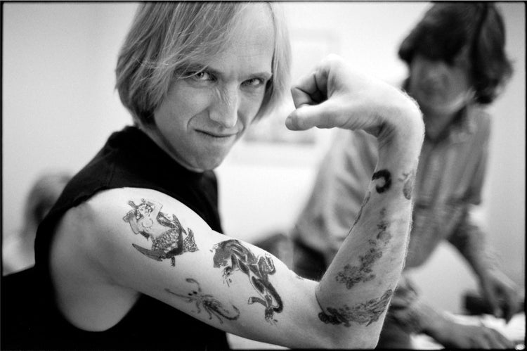 Tom Petty with tattoos, Hollywood, CA, 1989 - Morrison Hotel Gallery