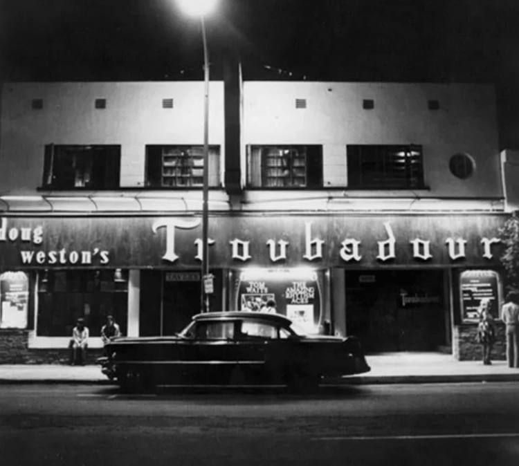 Tom Waits Car in Front of the Troubadour, West Hollywood, 1975 (Horizontal) - Morrison Hotel Gallery